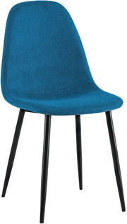 Eetkamerstoel Napier blauw,Stof blau