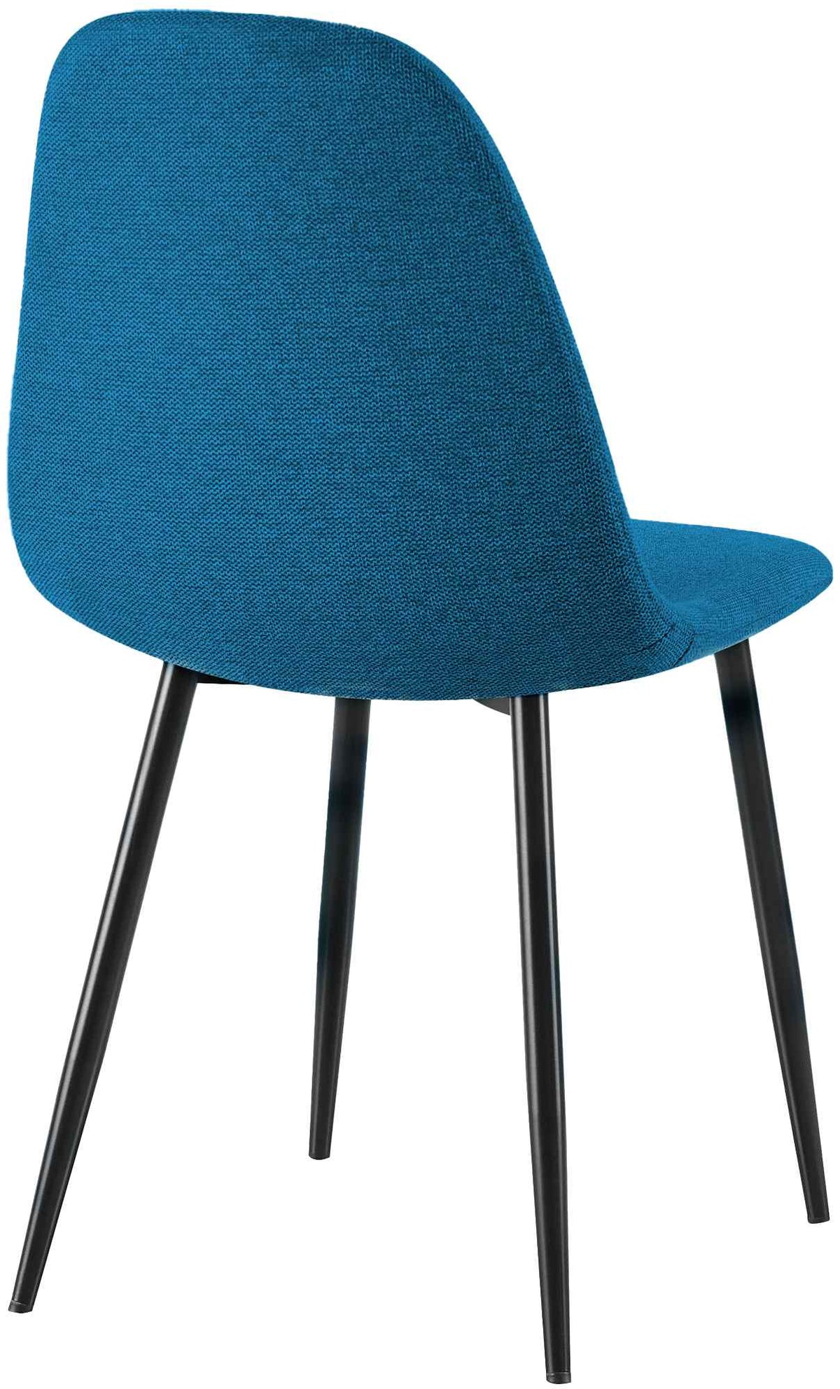Set van 4 Napier eetkamerstoelen blauw,Stof blau