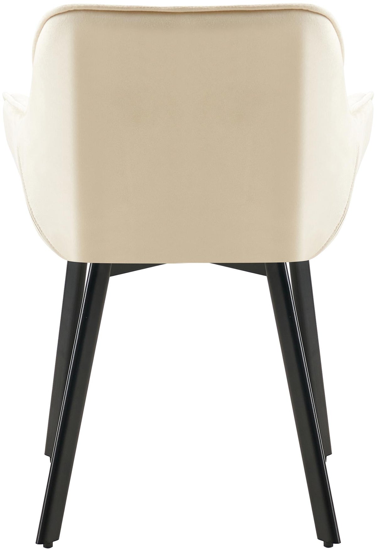 Set van 2 eetkamerstoelen Antigo Fluweel creme creme