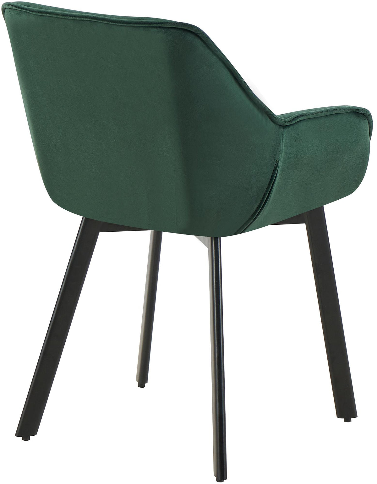 Set van 2 eetkamerstoelen Antigo Fluweel groen grün