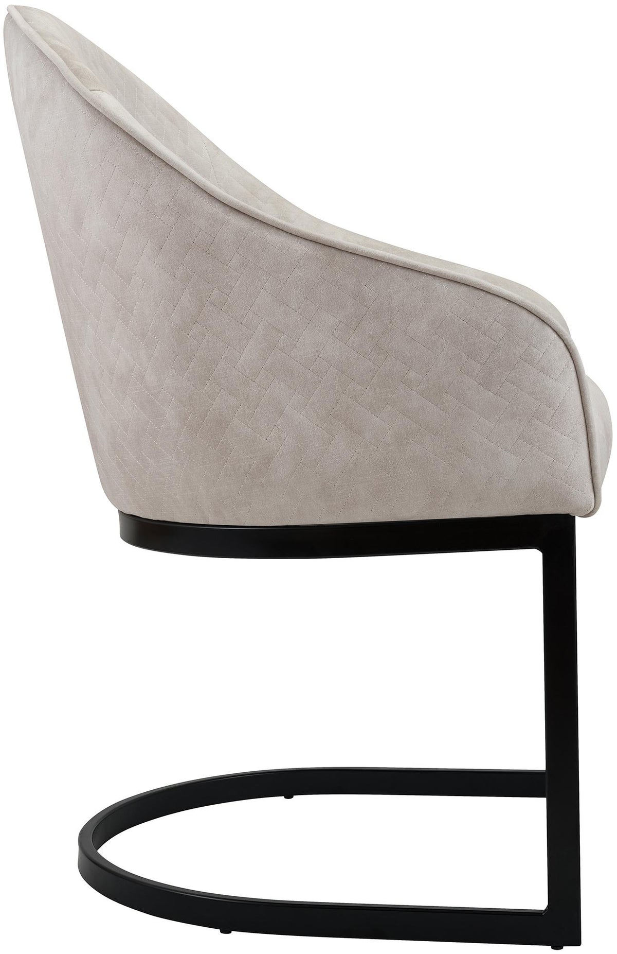 Eetkamerstoel Jarik Fluweel creme creme