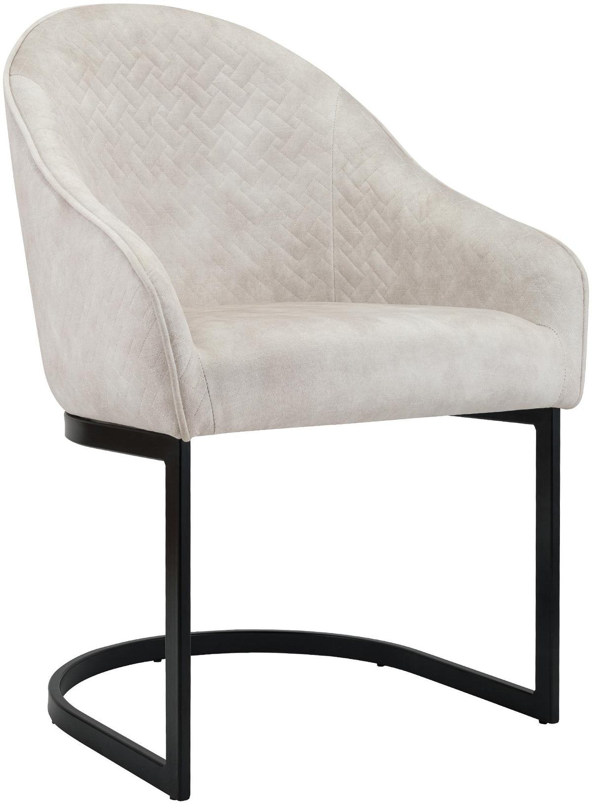 Eetkamerstoel Jarik Fluweel creme creme