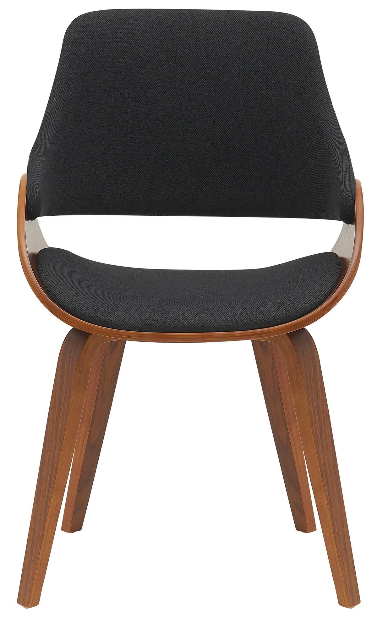 Set van 2 eetkamerstoelen Vangale walnoot/zwart,Stof walnuss/schwarz