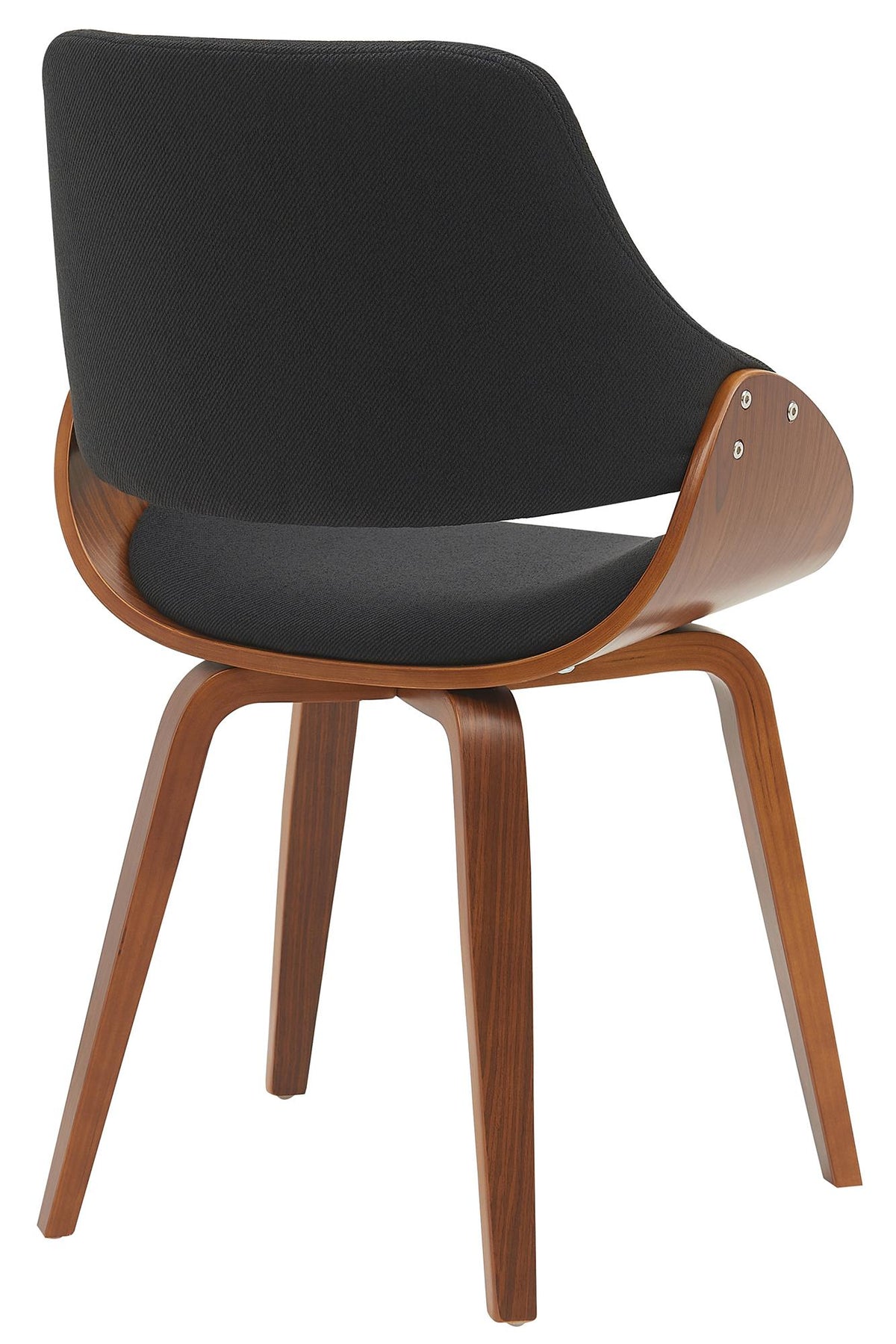 Set van 2 eetkamerstoelen Vangale walnoot/zwart,Stof walnuss/schwarz