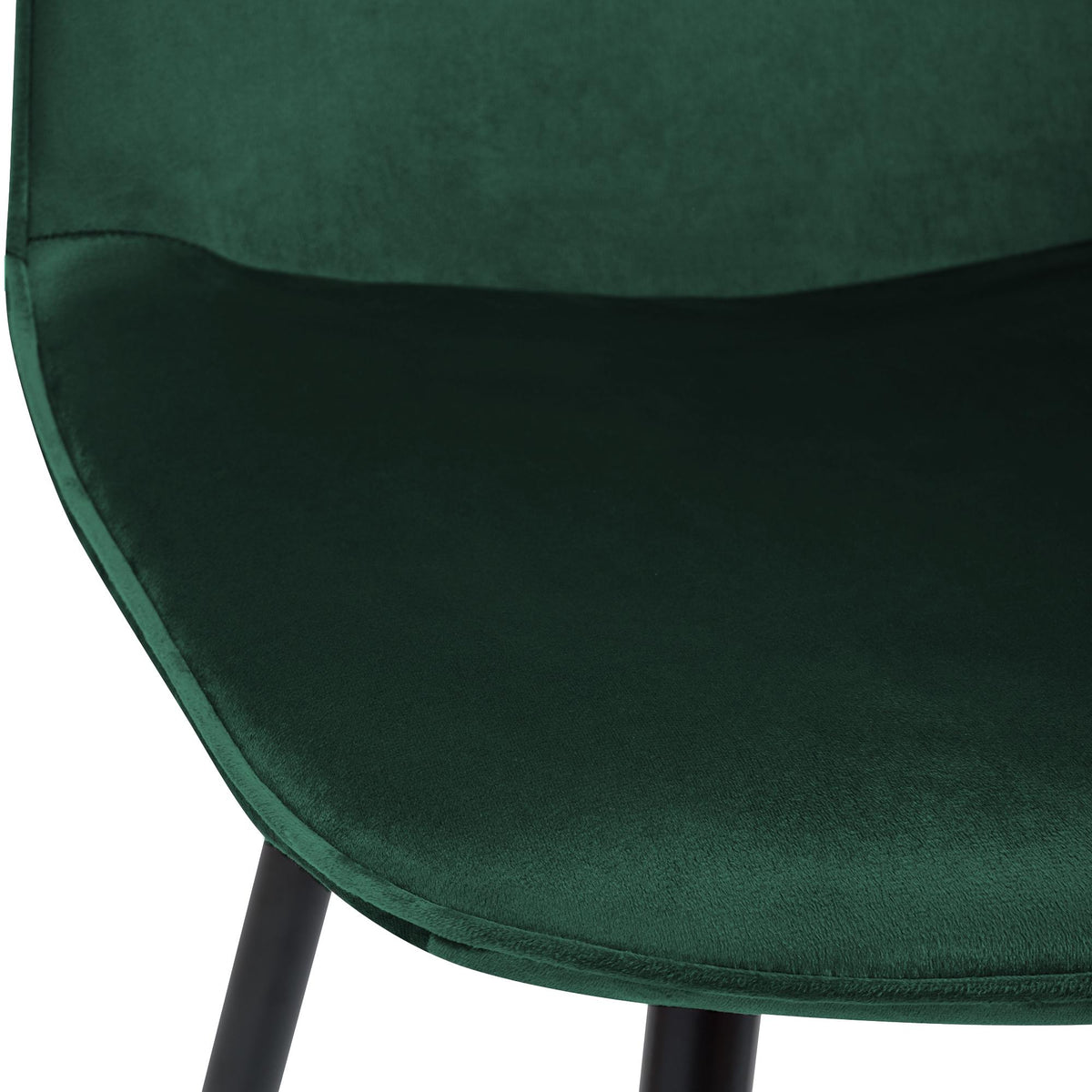 Set van 2 eetkamerstoelen Maryam groen,Fluweel grün