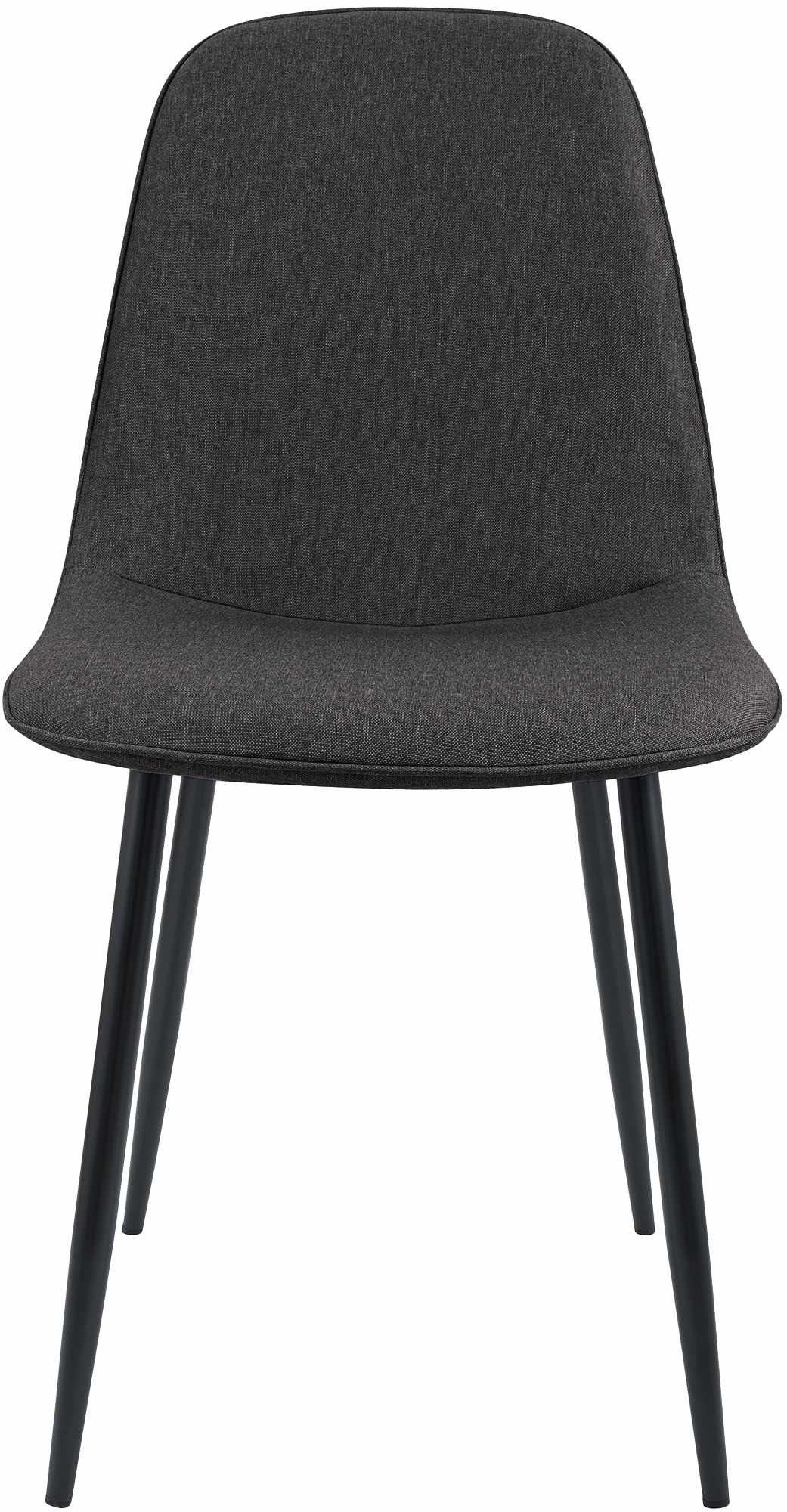 Set van 2 eetkamerstoelen Maryam donkergrijs,Stof dunkelgrau