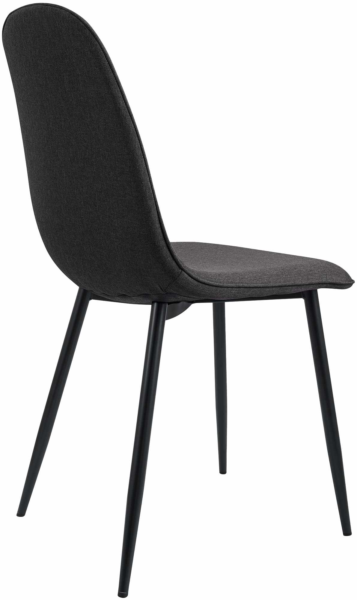 Set van 2 eetkamerstoelen Maryam donkergrijs,Stof dunkelgrau