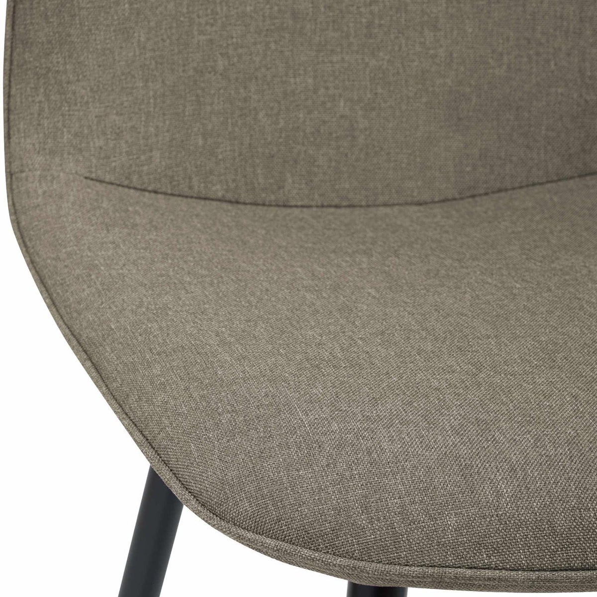 Set van 2 eetkamerstoelen Maryam taupe,Stof taupe