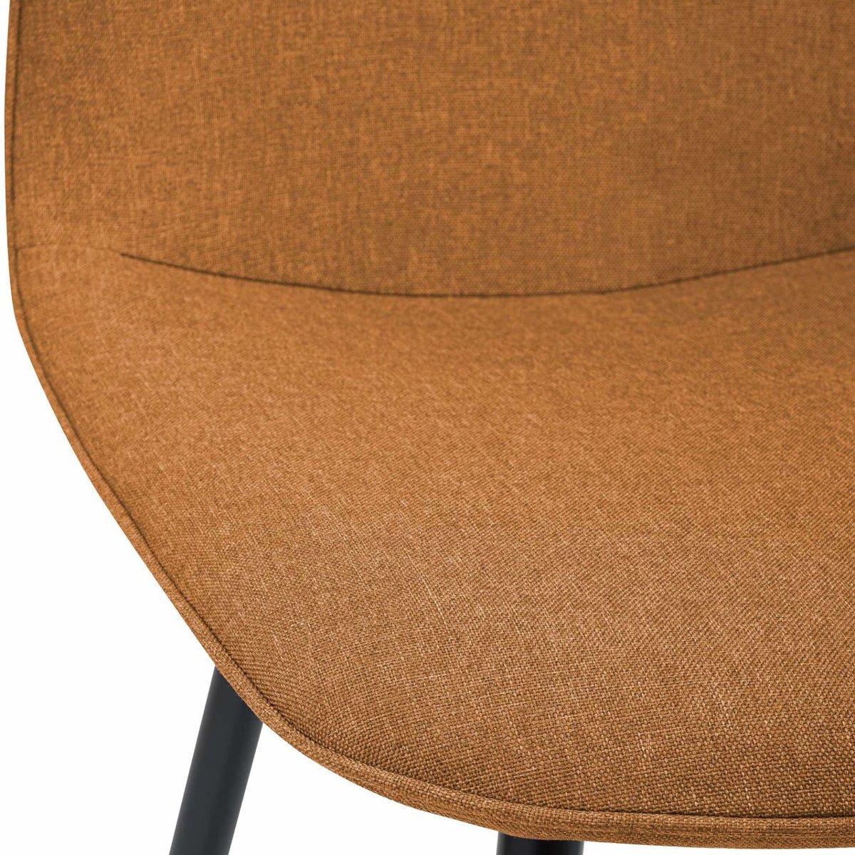 Set van 2 eetkamerstoelen Maryam oranje,Stof orange