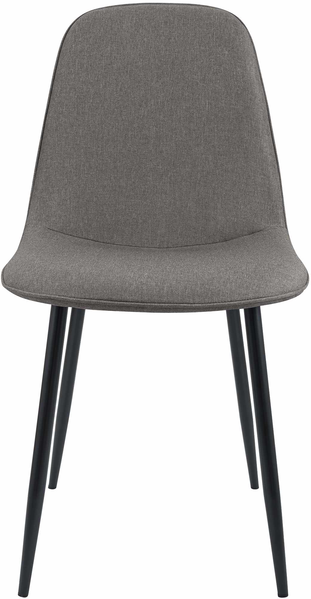 Set van 2 eetkamerstoelen Maryam licht grijs,Stof hellgrau