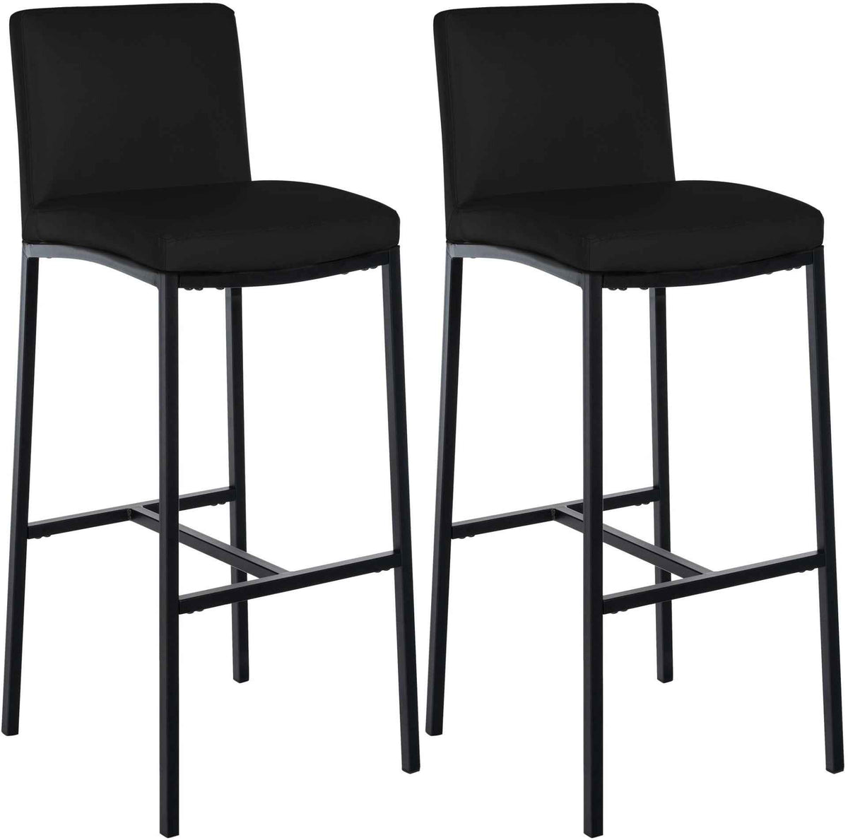 Set van 2 barkrukken Freeport zwart,Kunstleer schwarz