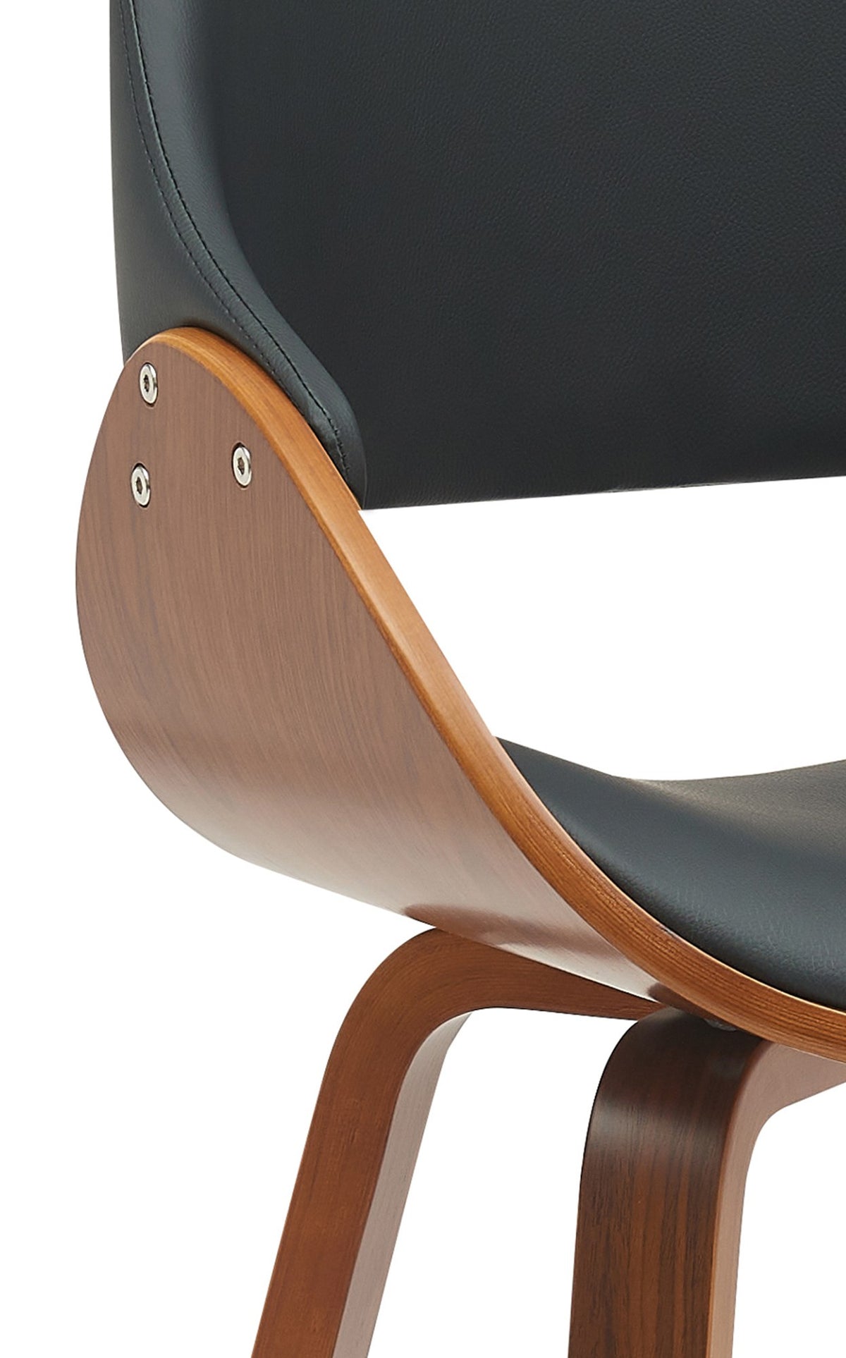 Set van 2 eetkamerstoelen Vangale walnoot/zwart,Kunstleer walnuss/schwarz