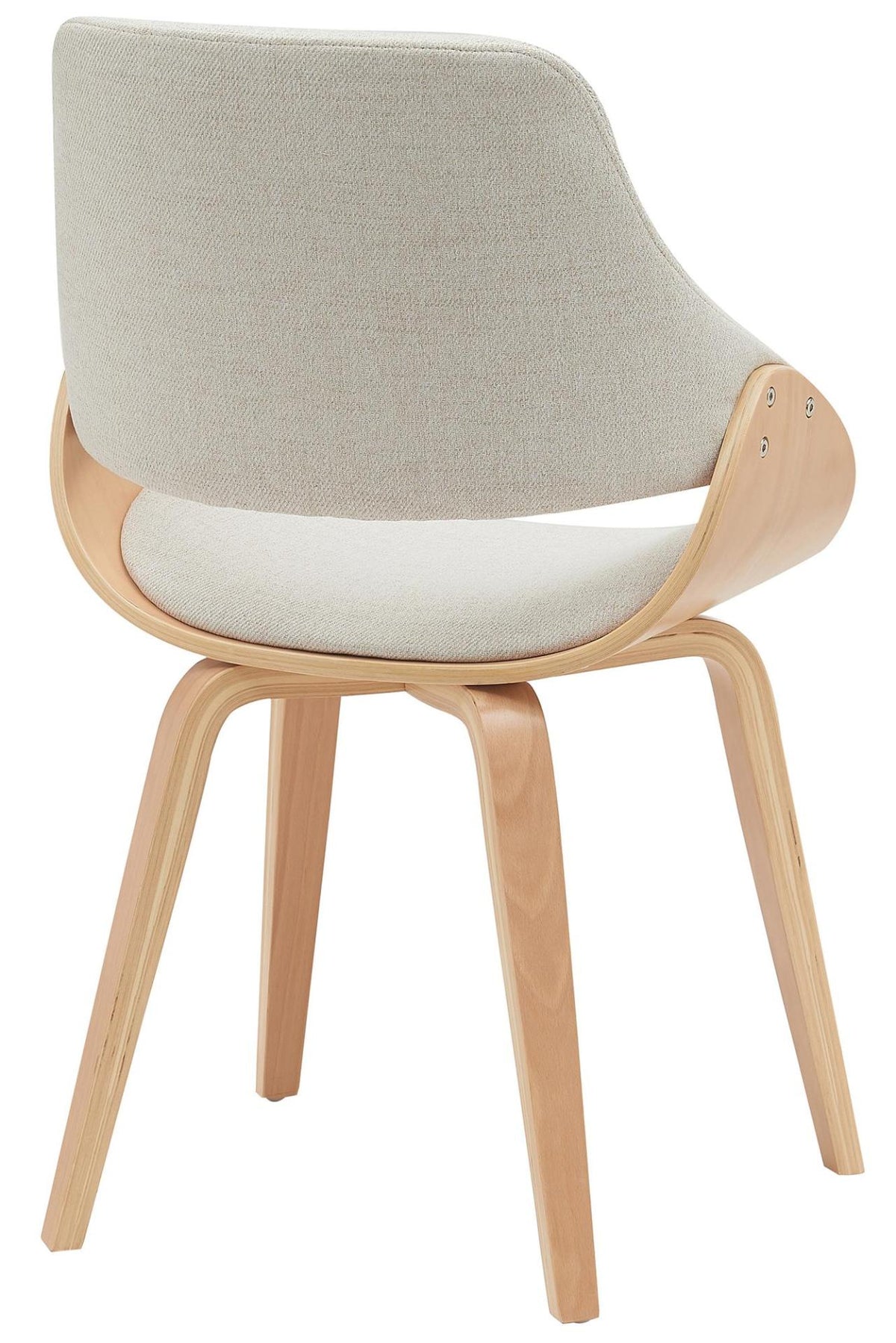 Set van 2 eetkamerstoelen Vangale natura/creme,Stof natura/creme