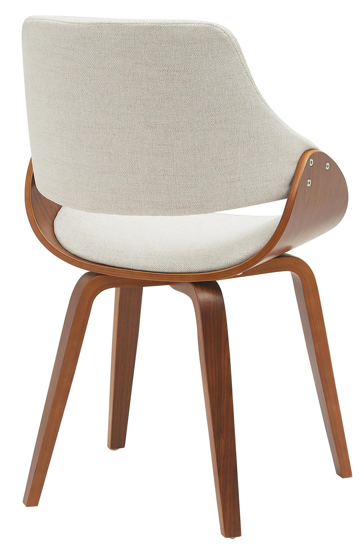 Set van 2 eetkamerstoelen Vangale walnoot/creme,Stof walnuss/creme