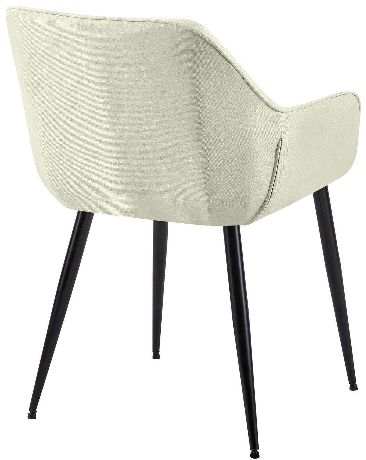 2er Set Esszimmerstuhl Vessa Stoff creme