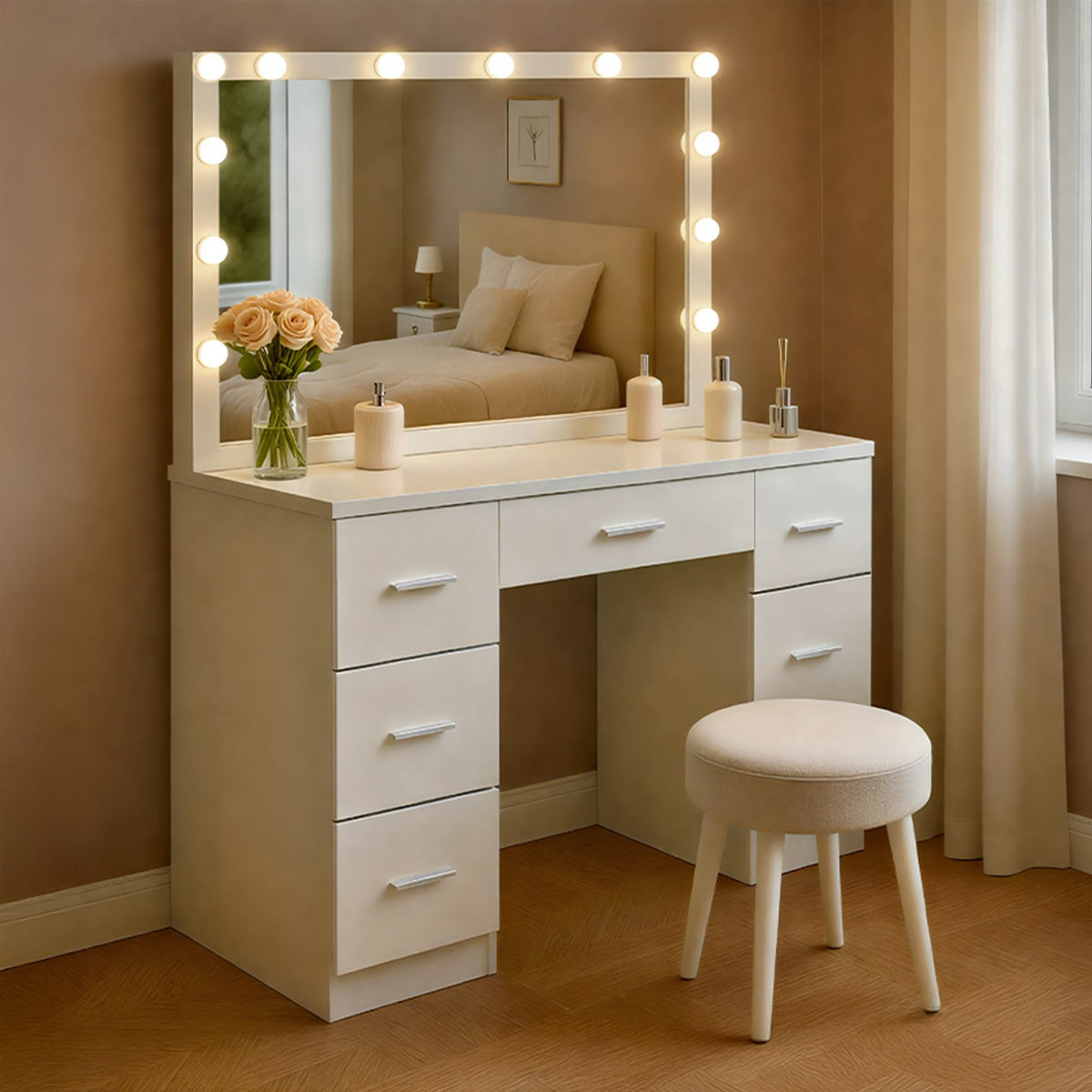 Kaptafel Ginny wit weiß
