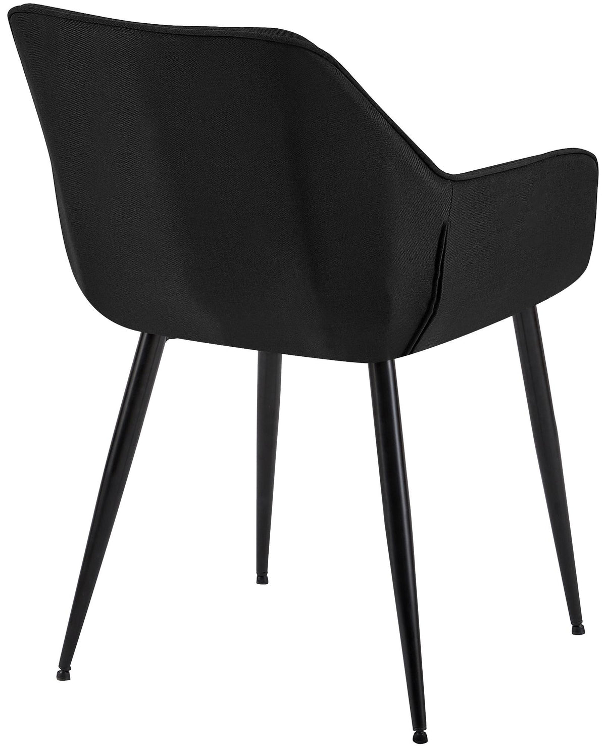 Set van 2 eetkamerstoelen Luena zwart,Stof schwarz
