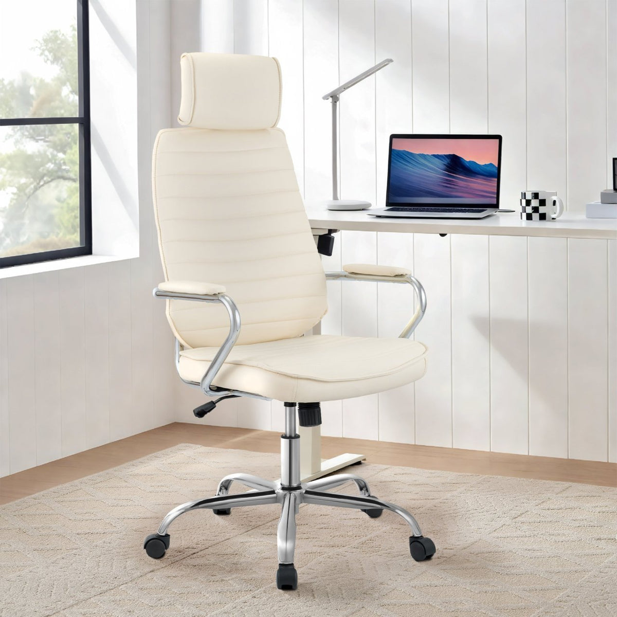 Bureaustoel Rako creme creme