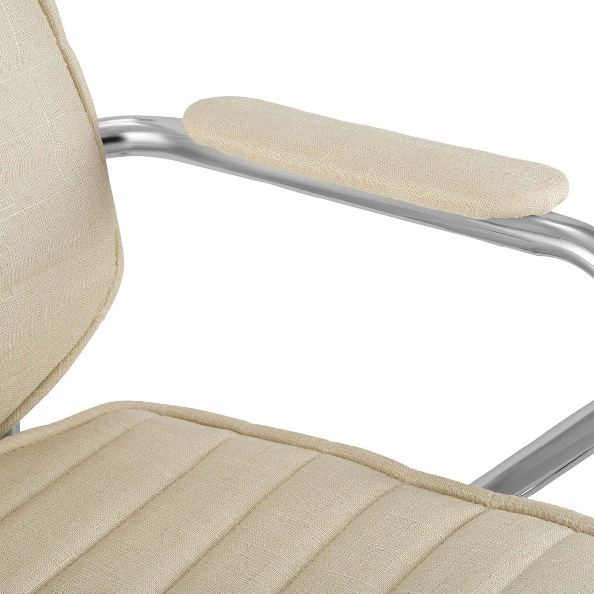 Bureaustoel Rako stof creme creme