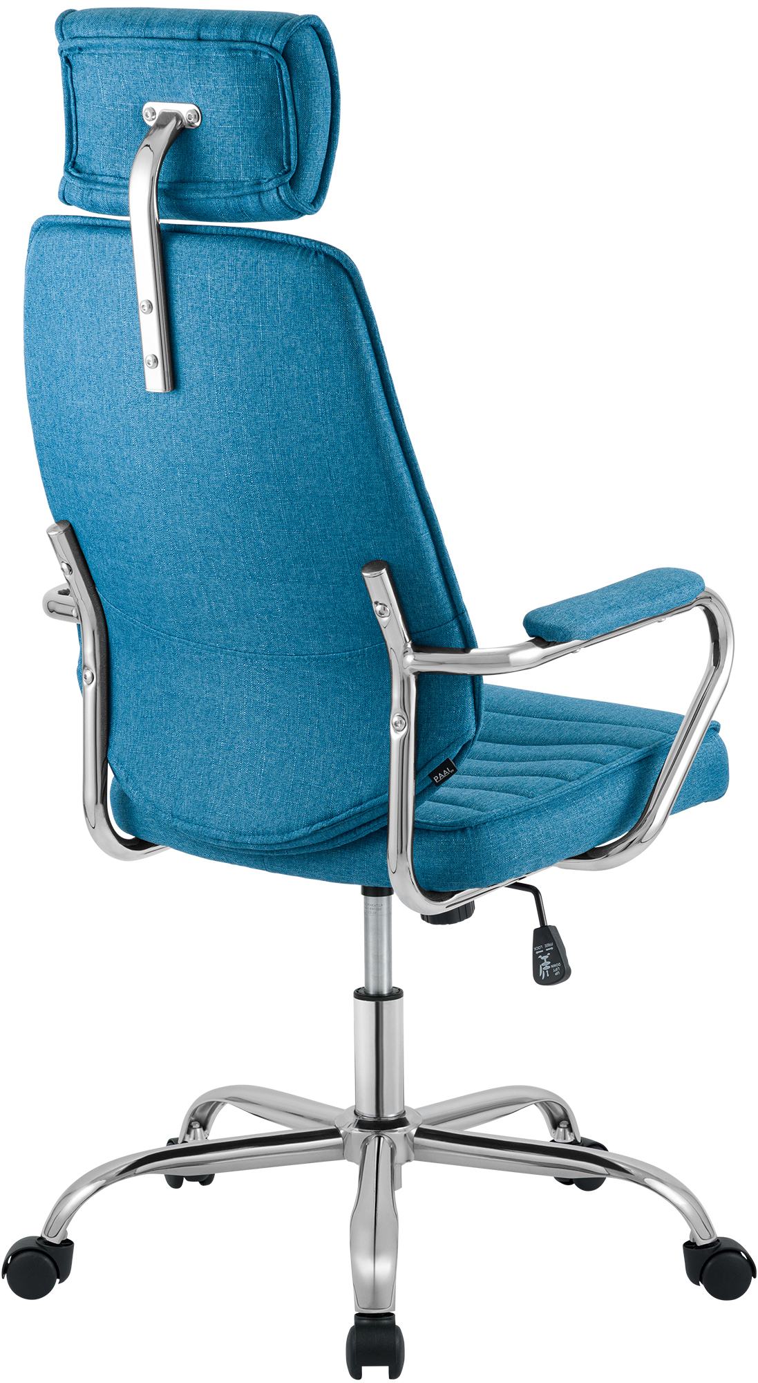 Bureaustoel Rako stof blauw blau