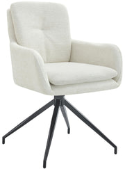 Eetkamerstoel Pickett stof creme creme