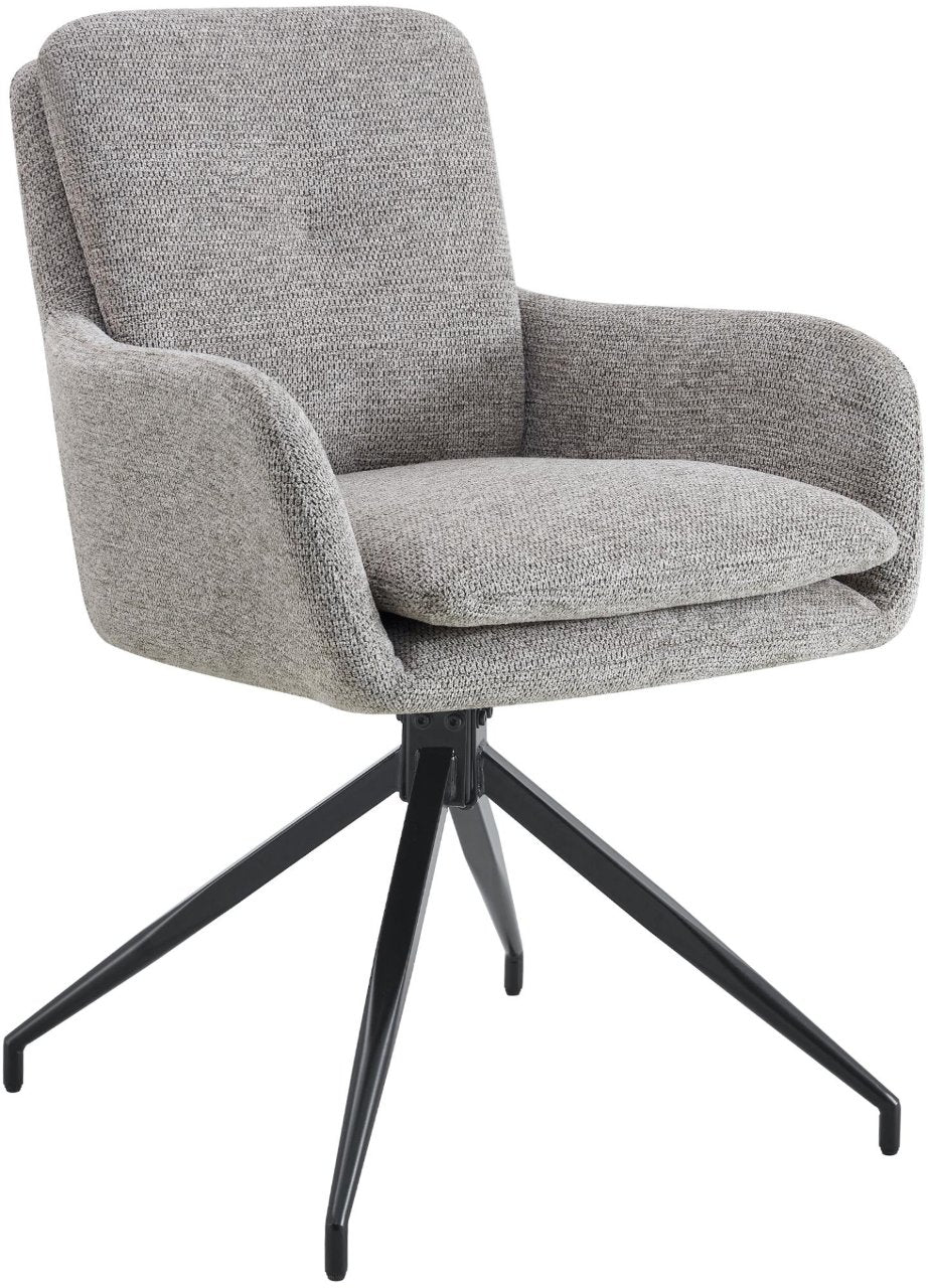 Eetkamerstoel Pickett stof taupe taupe