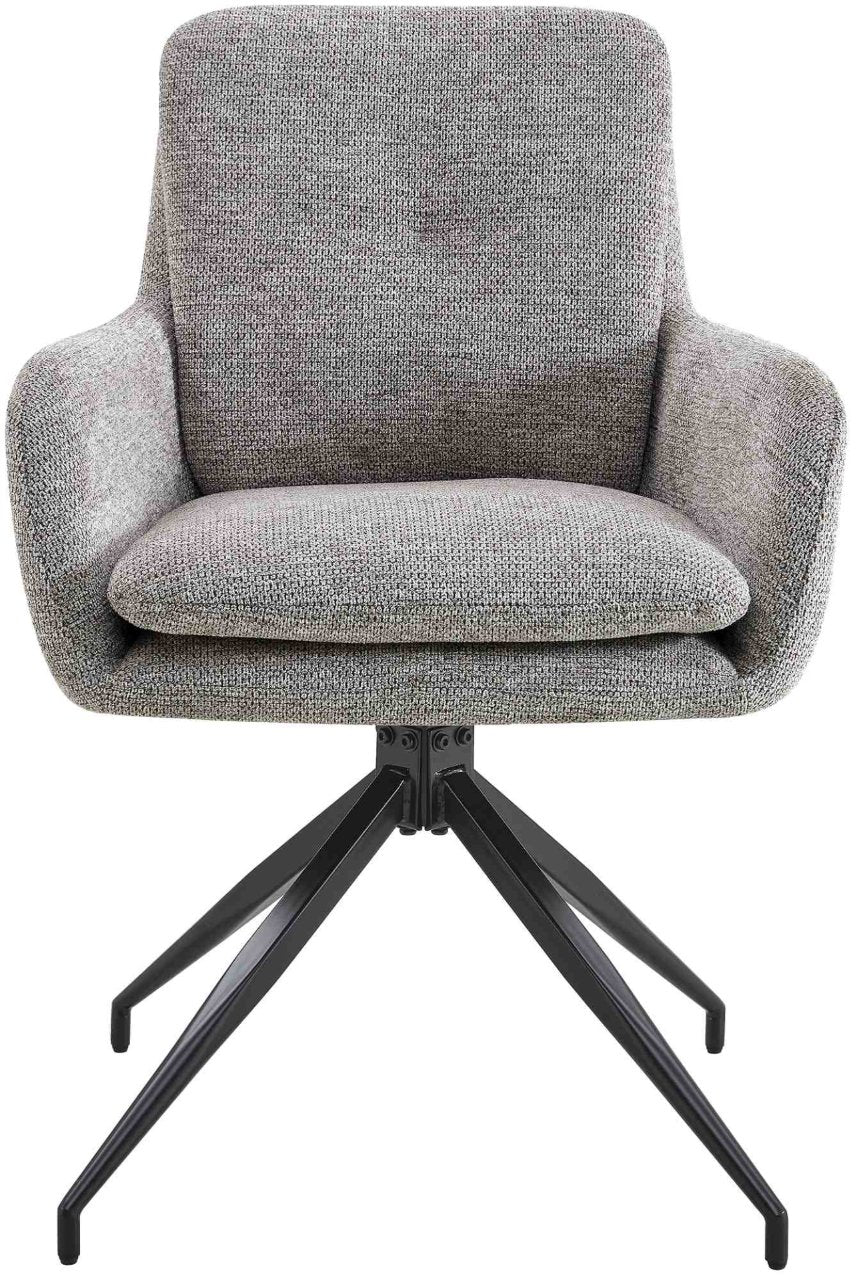 Eetkamerstoel Pickett stof taupe taupe