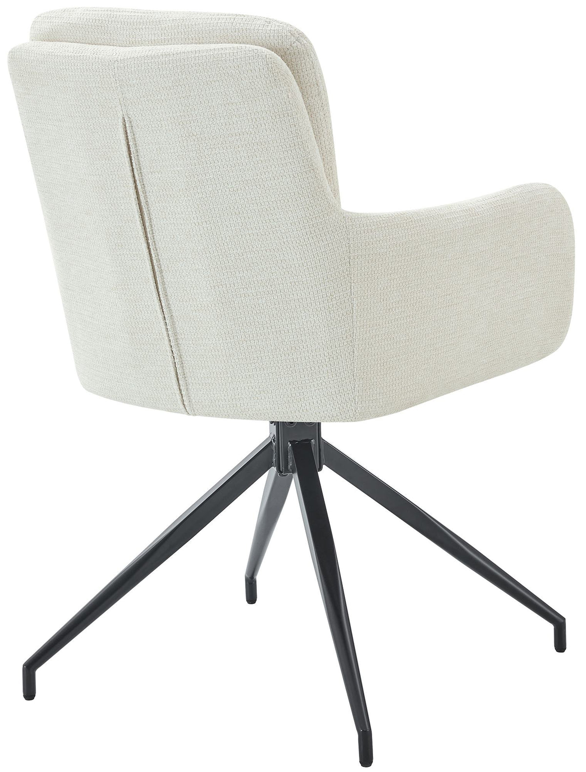 Set van 2 eetkamerstoelen Pickett stof creme creme