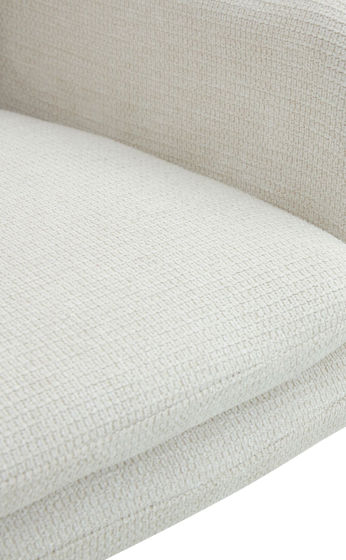 Set van 2 eetkamerstoelen Pickett stof creme creme