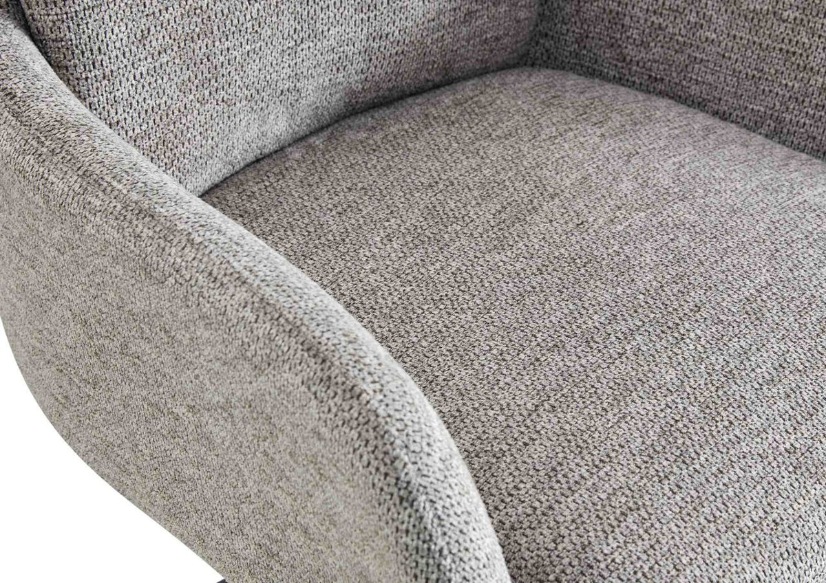 Set van 2 eetkamerstoelen Pickett stof taupe taupe
