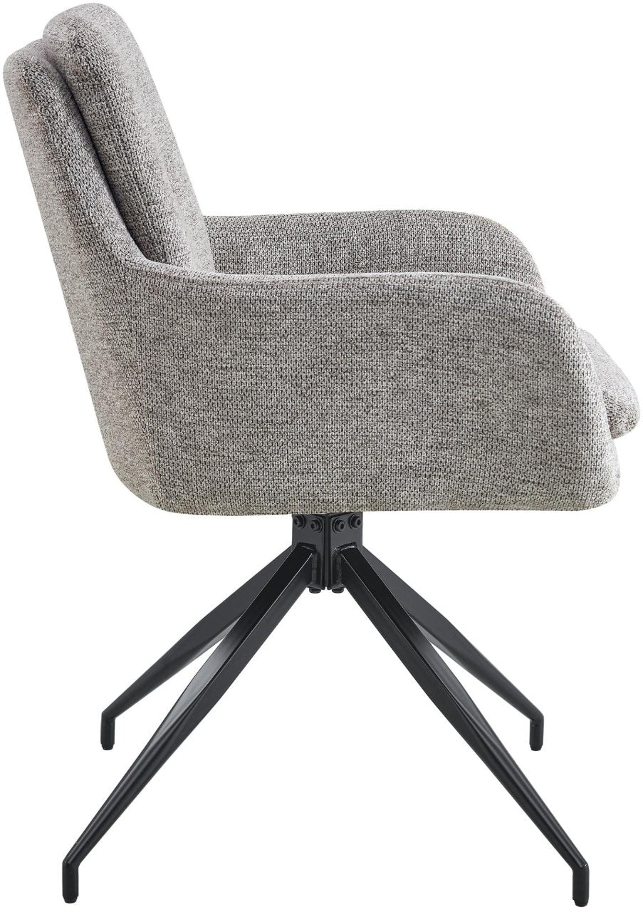 Set van 2 eetkamerstoelen Pickett stof taupe taupe