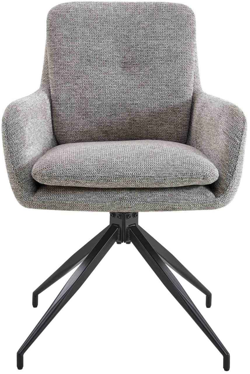 Set van 2 eetkamerstoelen Pickett stof taupe taupe