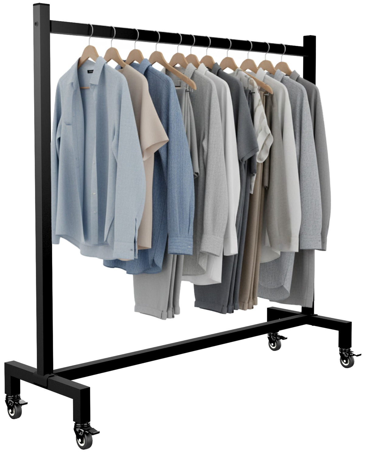Kleiderständer Gisborne 120x38x120 schwarz
