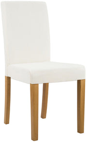 Eetkamerstoel Ina Cord creme,antiek licht creme