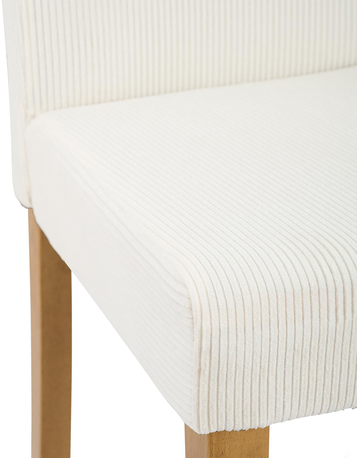 Eetkamerstoel Ina Cord creme,antiek licht creme