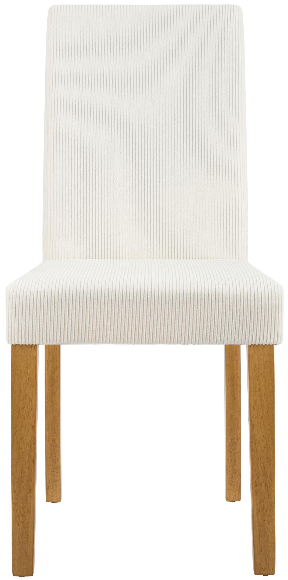 Eetkamerstoel Ina Cord creme,antiek licht creme