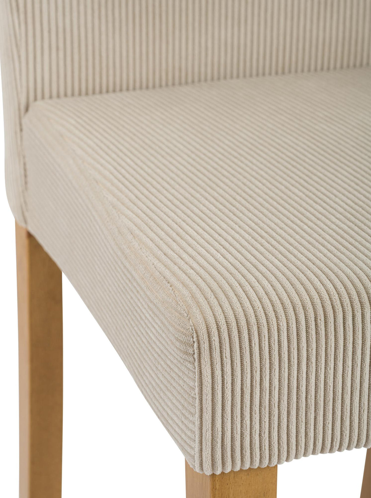 Set van 2 eetkamerstoelen Ina Cord licht bruin,antiek licht hellbraun
