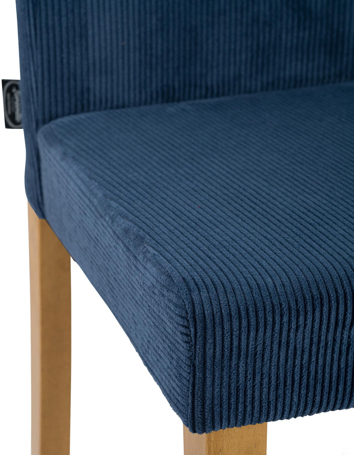 Eetkamerstoel Ina Cord blauw,antiek licht blau
