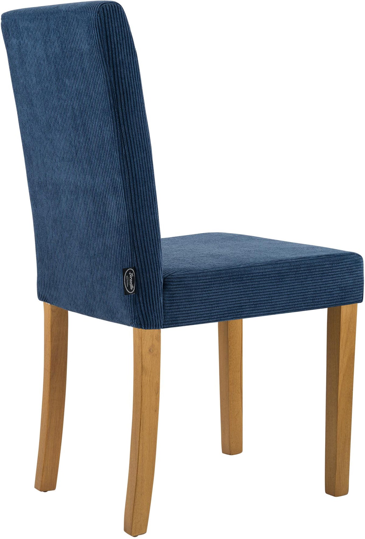 Eetkamerstoel Ina Cord blauw,antiek licht blau