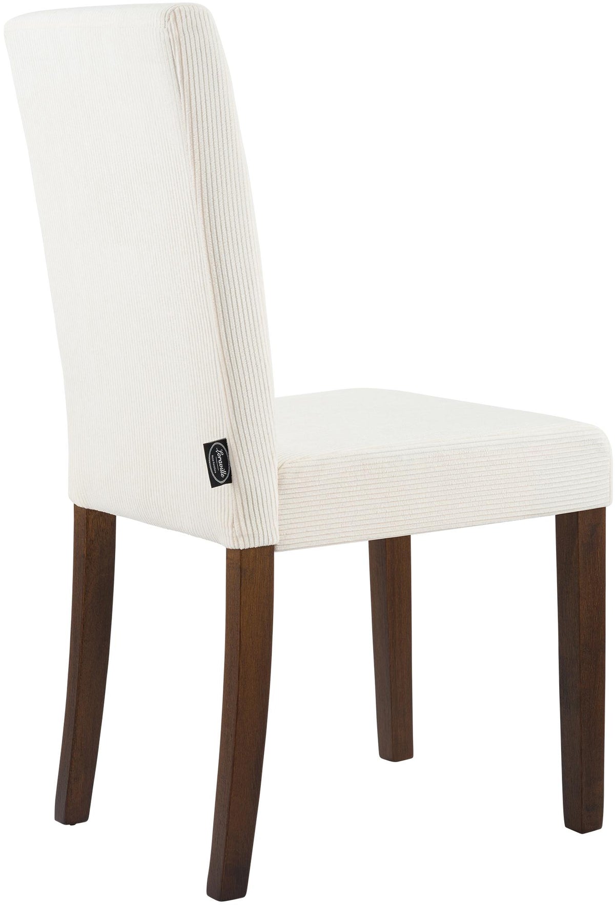 Set van 2 eetkamerstoelen Ina Cord creme,antiek donker creme