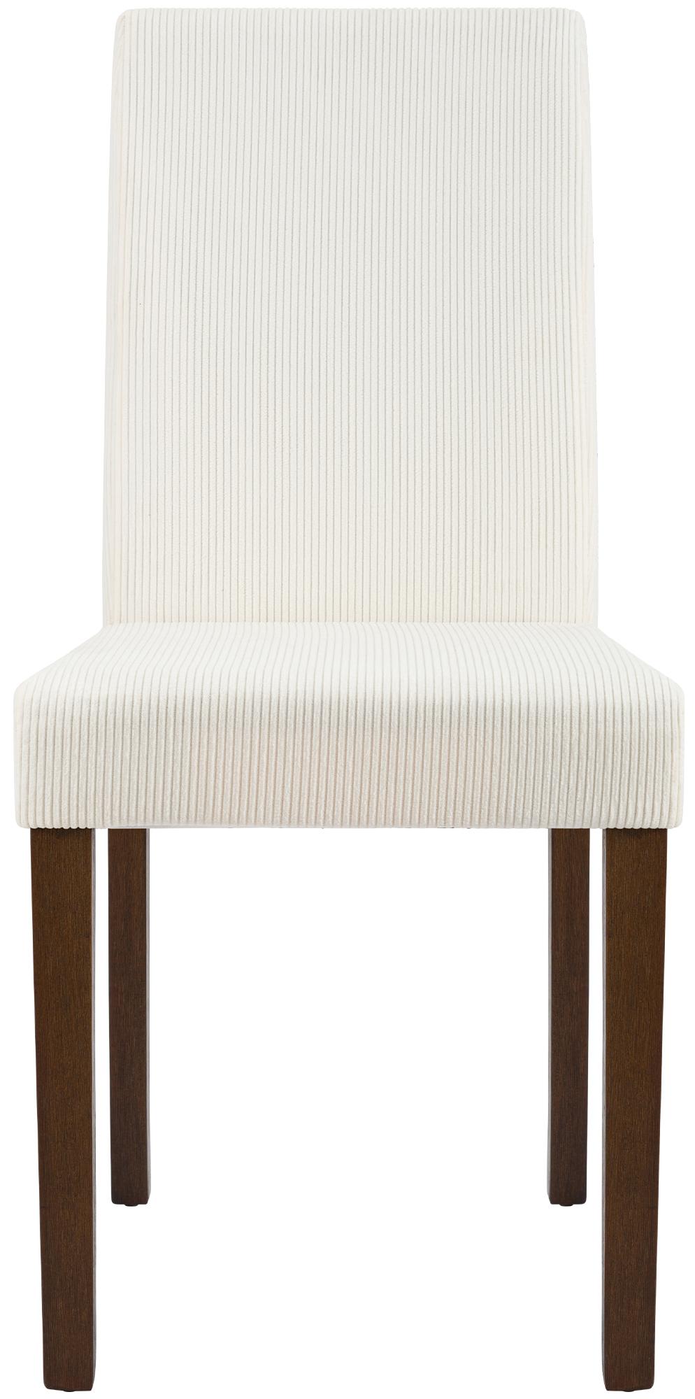 Set van 2 eetkamerstoelen Ina Cord creme,antiek donker creme