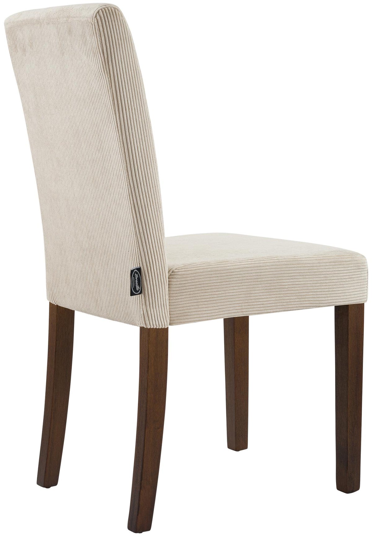 Set van 2 eetkamerstoelen Ina Cord licht bruin,antiek donker hellbraun