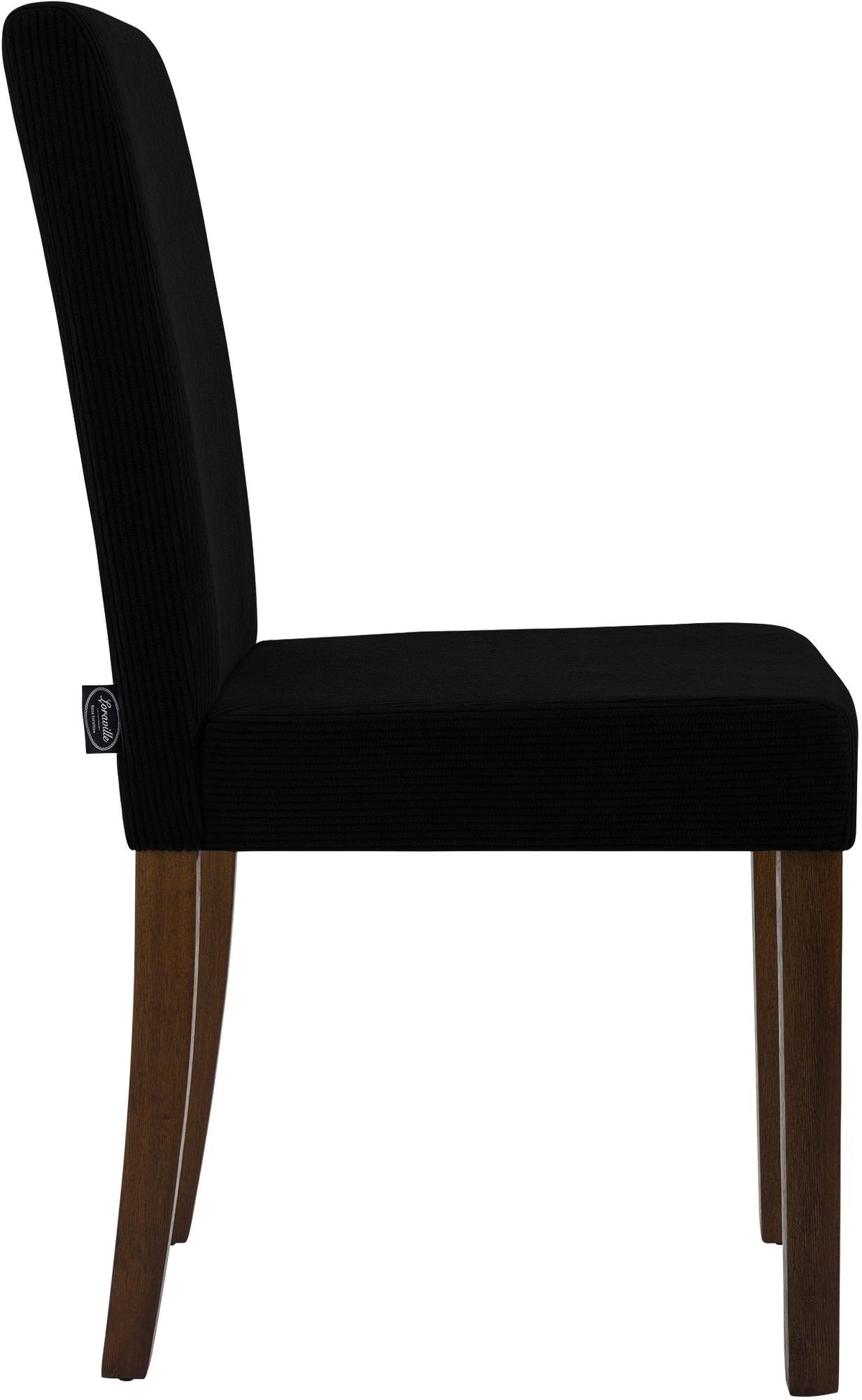 Set van 2 eetkamerstoelen Ina Cord zwart,antiek donker schwarz