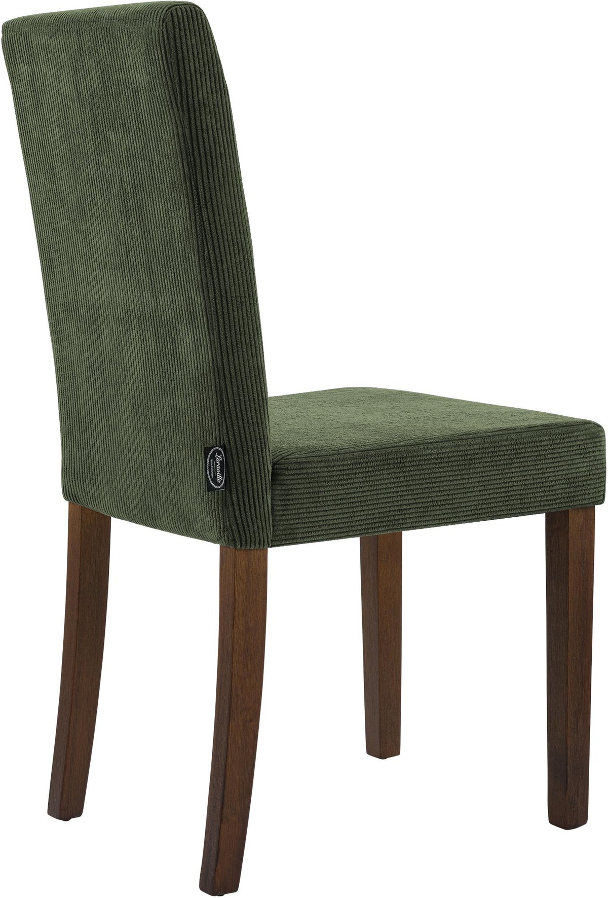 Set van 2 eetkamerstoelen Ina Cord groen,antiek donker grün