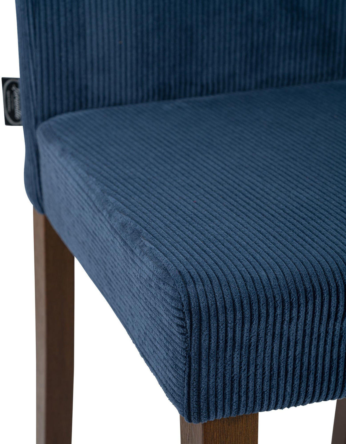 Eetkamerstoel Ina Cord blauw,antiek donker blau