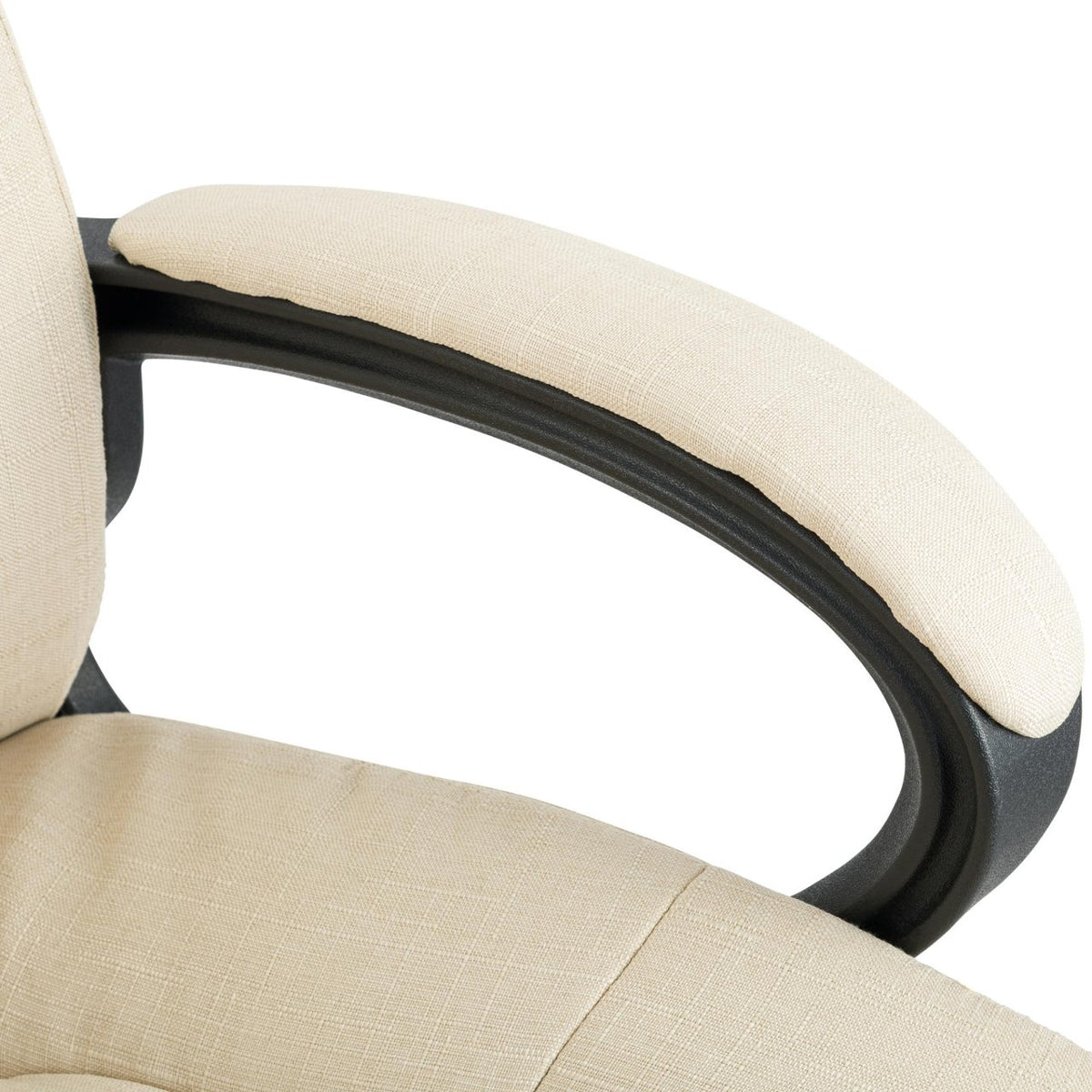 Bureaustoel XL Sparta Stof creme creme