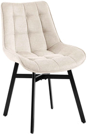 Eetkamerstoel Colby creme,Stof creme