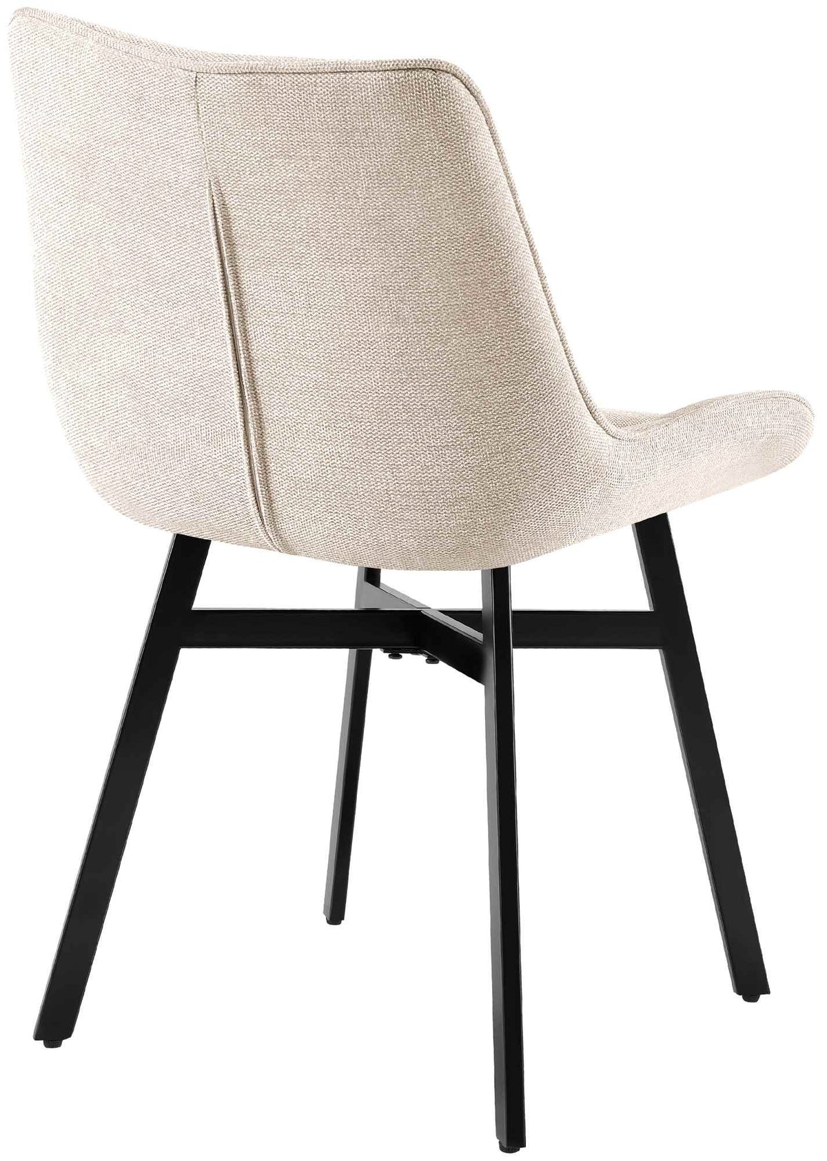 Eetkamerstoel Colby creme,Stof creme