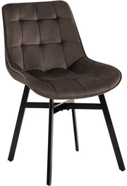Eetkamerstoel Colby bruin,Fluweel braun