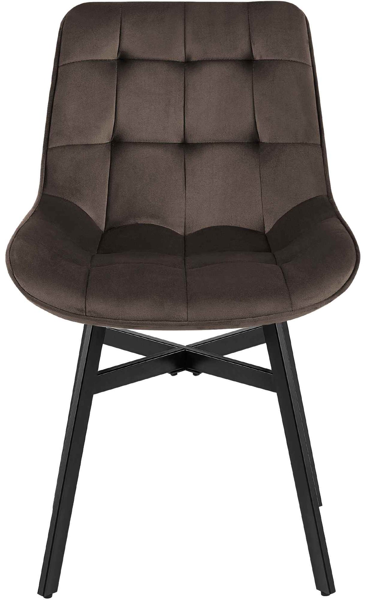Eetkamerstoel Colby bruin,Fluweel braun